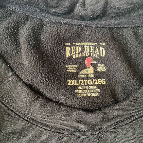 Red Head Brand Co men 2XL longsleeve crewneck hunting thermal black - Picture 4 of 7